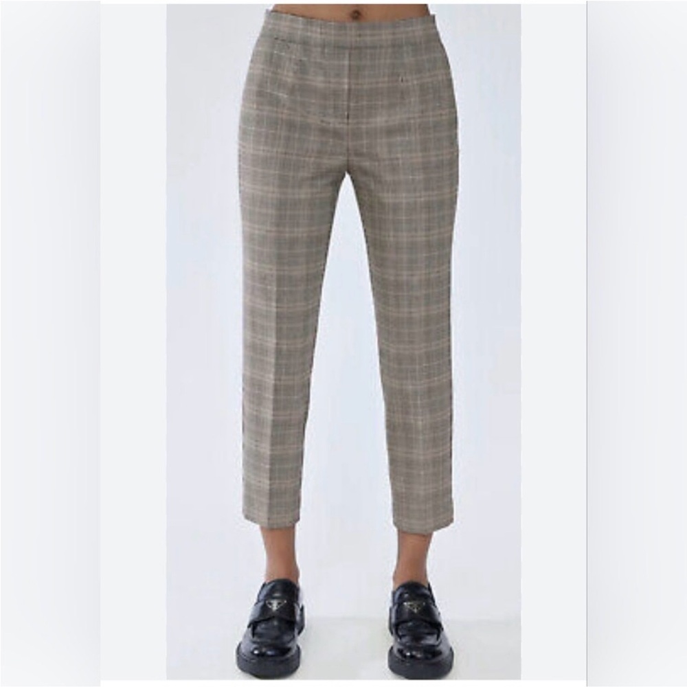 BABATON Cropped Plaid Cohen Pant size 4